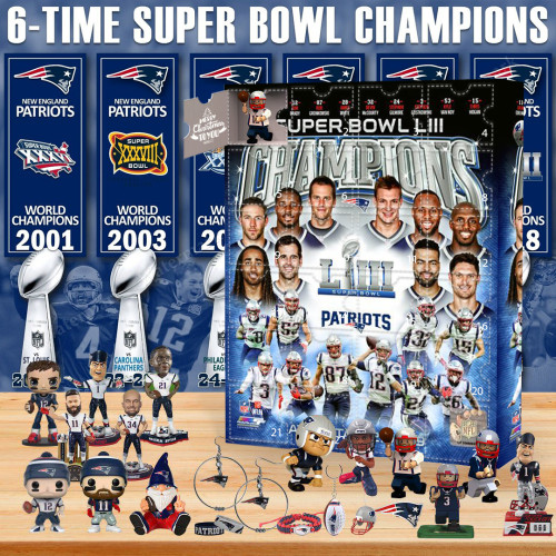 New England Patriots Advent Calendar -- The One With 24 Little Doors