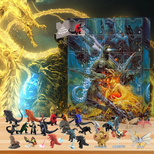 Godzilla Advent Calendar -- The One With 24 Little Doors