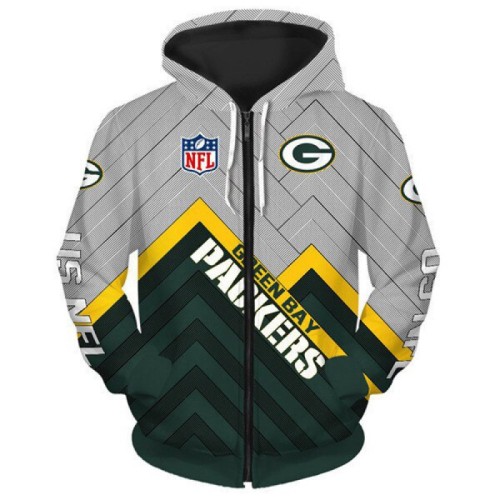 Green Bay Packers | NFL team zipper Hoodie