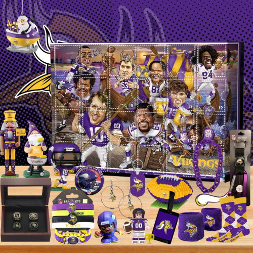Minnesota Vikings 2024 Advent Calendar -- The One With 24 Little Doors