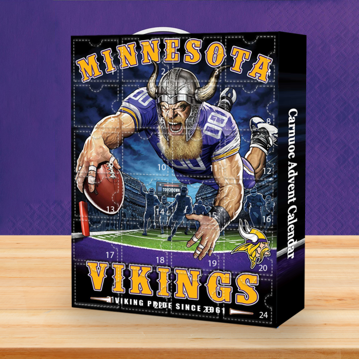 Minnesota Vikings 2024 Advent Calendar -- The One With 24 Little Doors