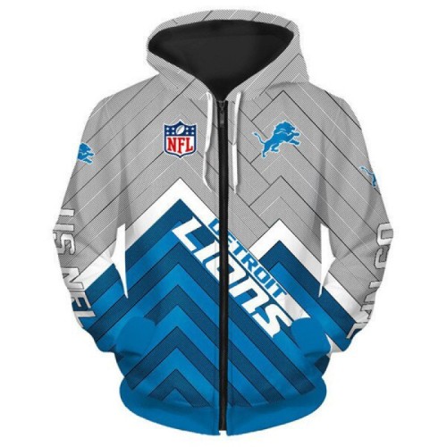 Detroit Lions | NFL team zipper Hoodie