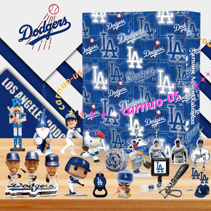 Los Angeles Dodgers 2024 Advent Calendar -- The One With 24 Little Doors