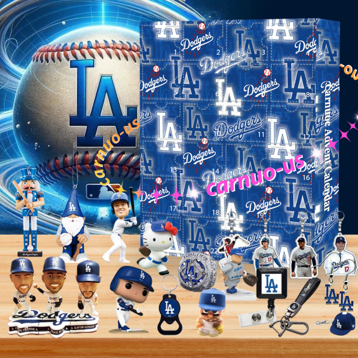 Los Angeles Dodgers 2024 Advent Calendar -- The One With 24 Little Doors