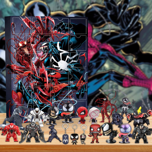 Venom & Spiderman Advent calendar-- The One With 24 Little Doors