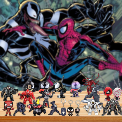 Venom & Spiderman Advent calendar-- The One With 24 Little Doors