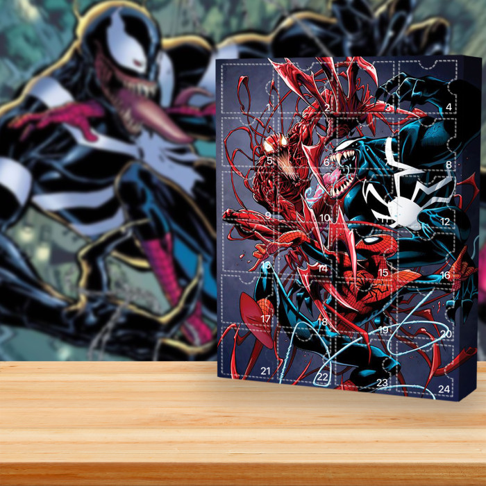 Venom & Spiderman Advent calendar-- The One With 24 Little Doors