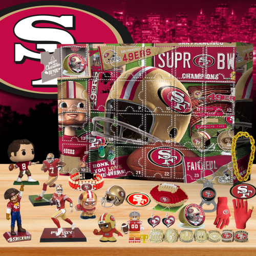 NEW San Francisco 49ers Advent calendar-- The One With 24 Little Doors