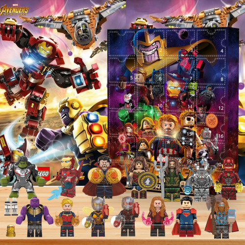 LEGO Marvel & DC Superhero 2024 Advent Calendar🎁24 Gifts Are In It