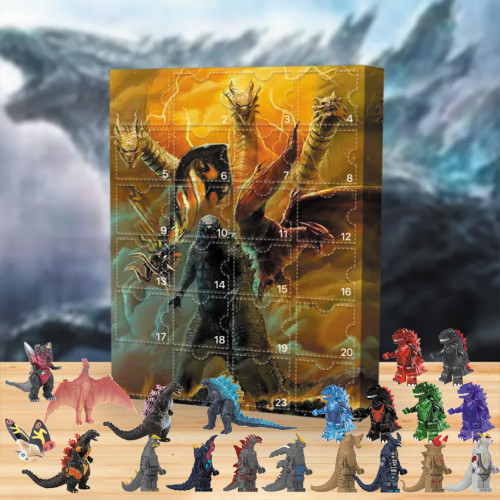 Godzilla Advent Calendar -- The One With 24 Little Doors