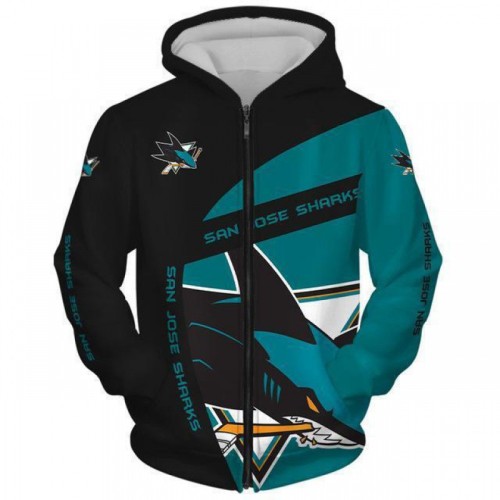 SAN JOSE SHARKS | NHL team zipper Hoodie