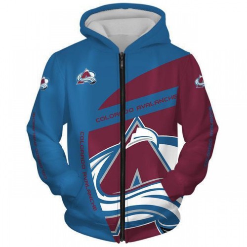 COLORADO AVALANCHE | NHL team zipper Hoodie