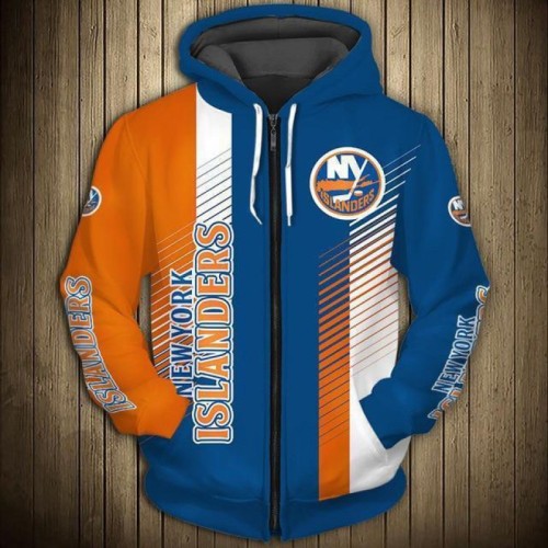 NEW YORK ISLANDERS | NHL team zipper Hoodie