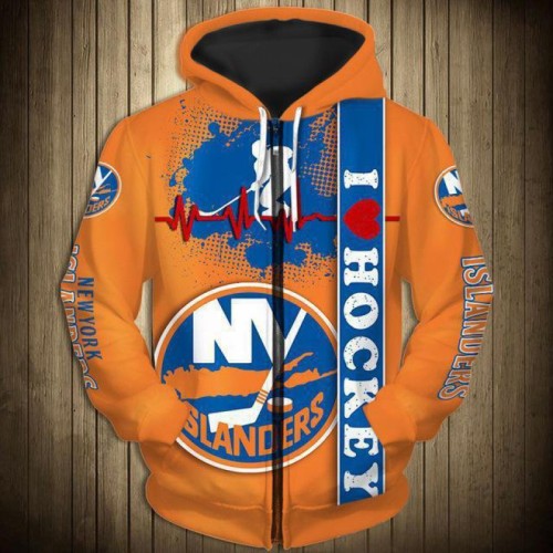 NEW YORK ISLANDERS | NHL team zipper Hoodie