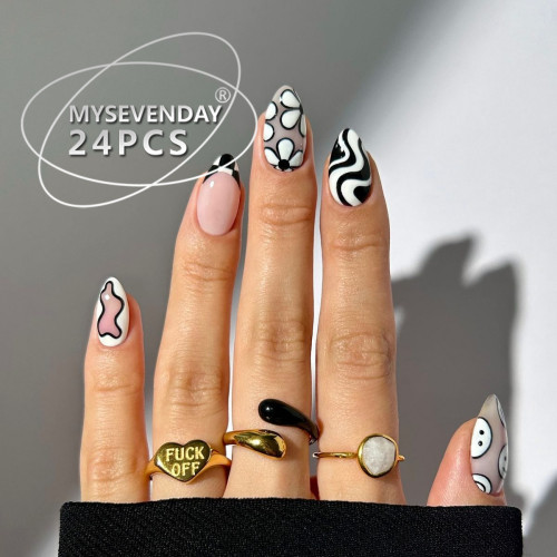 🔥2+1 💅Hot sale BZ1454 Press-on Nails | 1 items with 24pcs