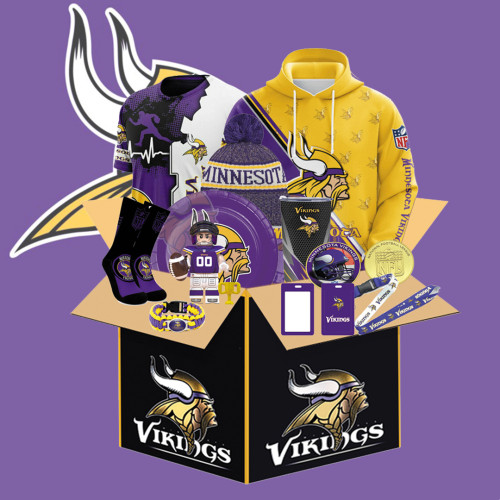 Minnesota Vikings BOX – The Best Gifts Pack for NFL Fans