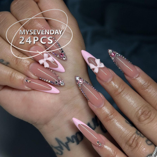 🔥2+1 💅Hot sale BZ1451 Press-on Nails | 1 items with 24pcs