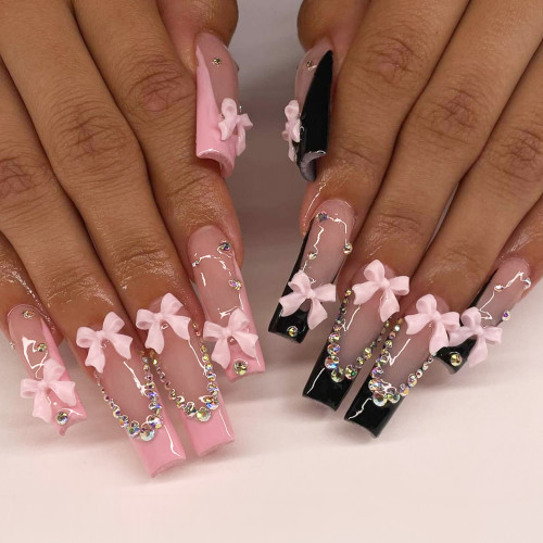 🔥2+1 💅 Hot sale BZ1128 Press-on Nails | 1 items with 24pcs