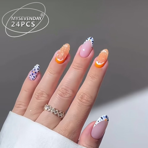 🔥2+1 💅Hot sale BZ1493 Press-on Nails | 1 items with 24pcs