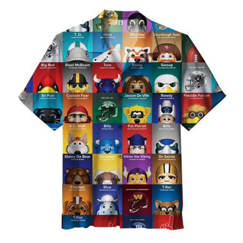 NFL Mascots | Hawaiian Shirt