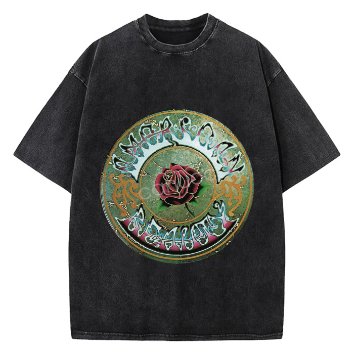 Grateful Dead | Unisex Washed Cotton T-Shirt - Fashion Retro Style, Breathable & Sweat-Wicking