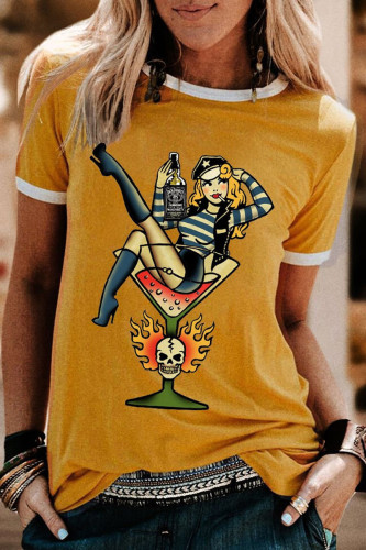 Cocktail woman-Women's Print Vest