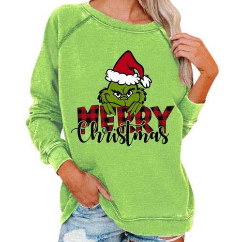 The Grinch Christmas 3D Printing Sweatshirt -01  | Women's clothing