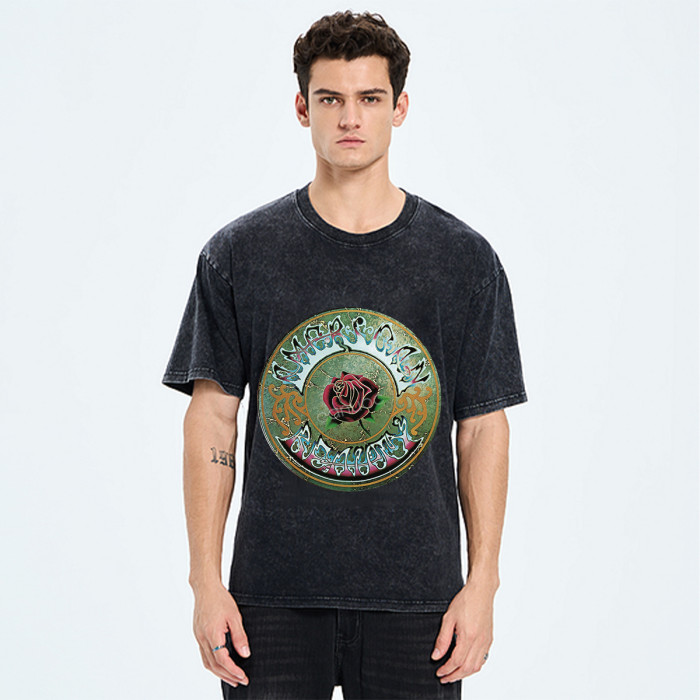 Grateful Dead | Unisex Washed Cotton T-Shirt - Fashion Retro Style, Breathable & Sweat-Wicking