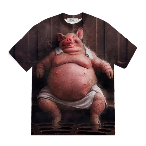 Funny Chubby Pig |  Unisex T-SHIRT