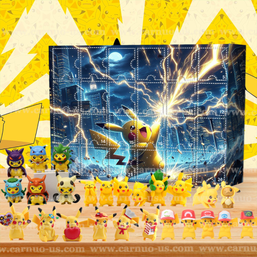 Pikachu Advent Calendar -- The One With 24 Little Doors