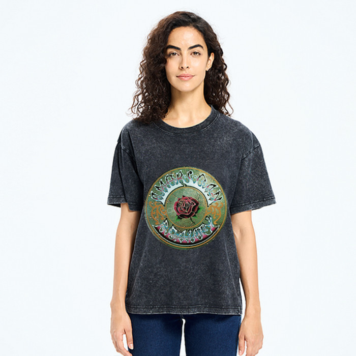 Grateful Dead | Unisex Washed Cotton T-Shirt - Fashion Retro Style, Breathable & Sweat-Wicking