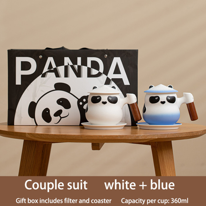 Kung Fu Panda Creative Couple Mug Gift Box with Filter