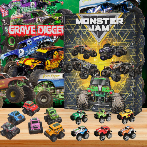 Monster Truck Advent Calendar -- The One With 24 Little Doors
