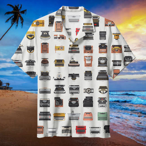 Typewriters History |Unisex Hawaiian Shirt