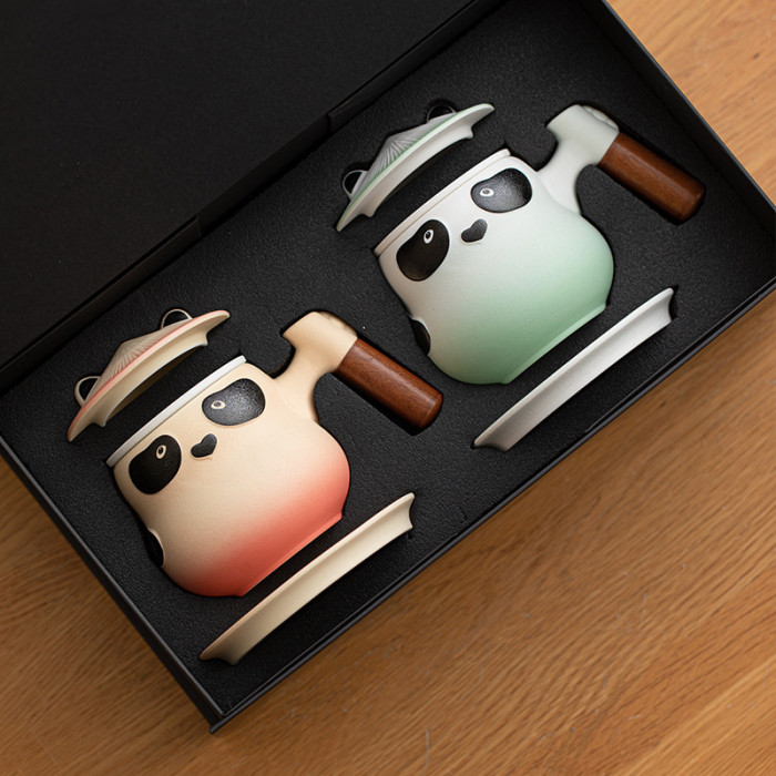 Kung Fu Panda Creative Couple Mug Gift Box with Filter