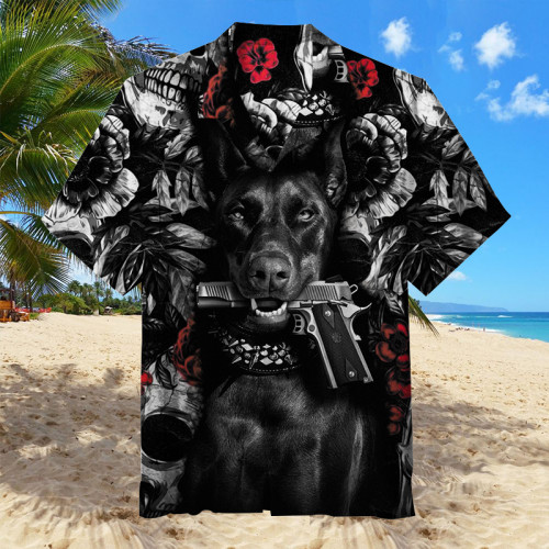 Doberman Art |  Hawaiian Shirt