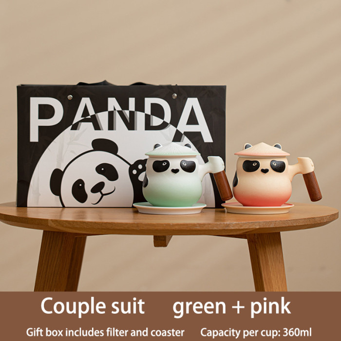 Kung Fu Panda Creative Couple Mug Gift Box with Filter