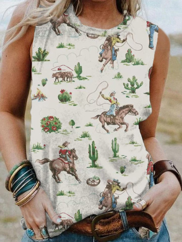 Derby Horse-Women's Print Vest