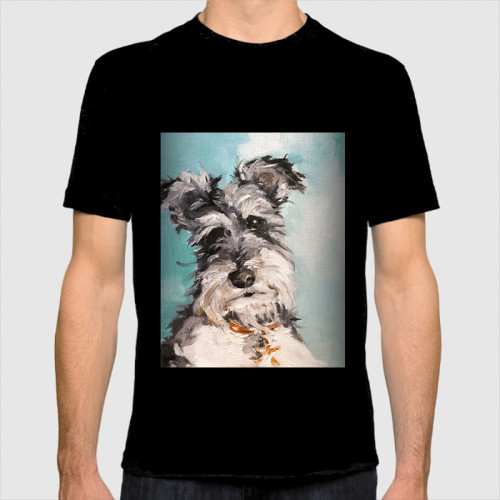 Cute oil painting style Schnauzer | Unisex T-SHIRT