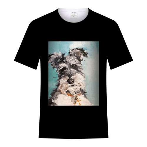 Cute oil painting style Schnauzer | Unisex T-SHIRT
