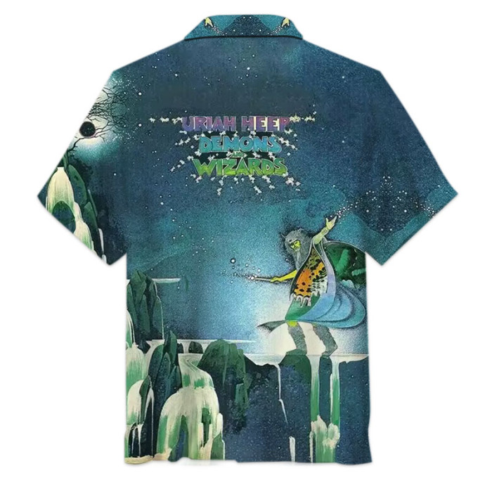 Uriah Heep-Demons And Wizards | Unisex Hawaiian Shirt