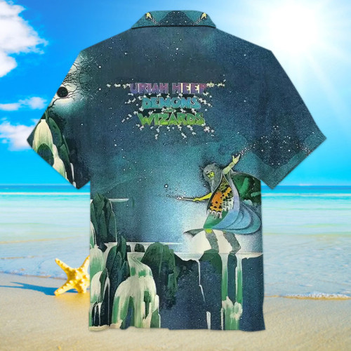 Uriah Heep-Demons And Wizards | Unisex Hawaiian Shirt