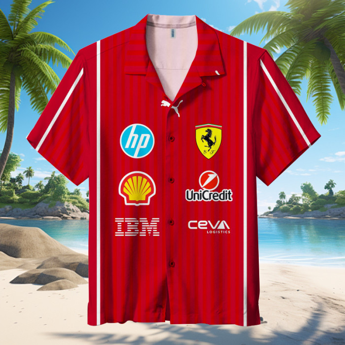 2025 F1-Scuderia Ferrari | Hawaiian Shirt