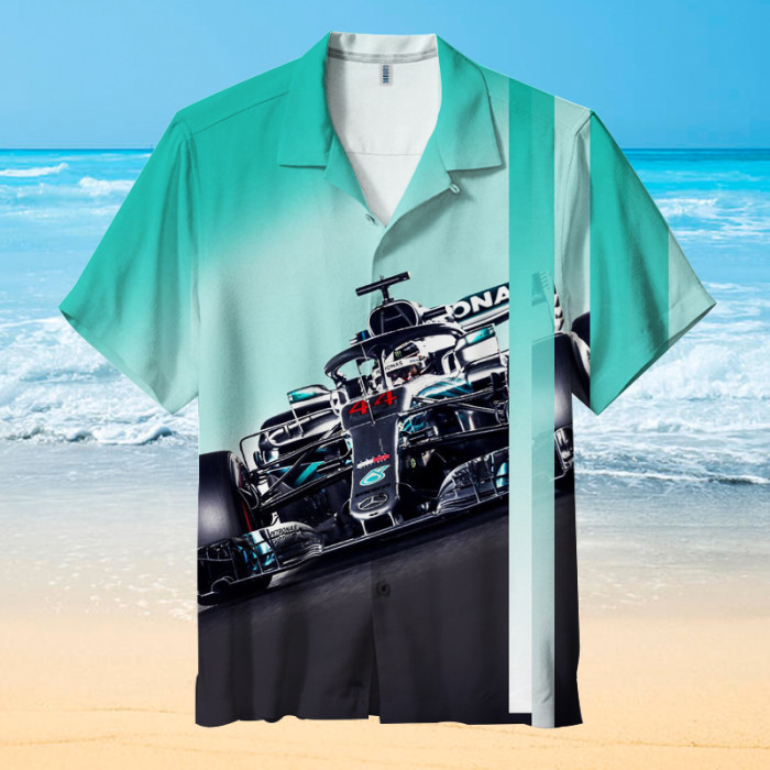 Mercedes-AMG PETRONAS F1 Team-Lewis Hamilton | Hawaiian Shirt