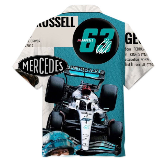 Mercedes-AMG PETRONAS F1 Team-George Russell | Hawaiian Shirt