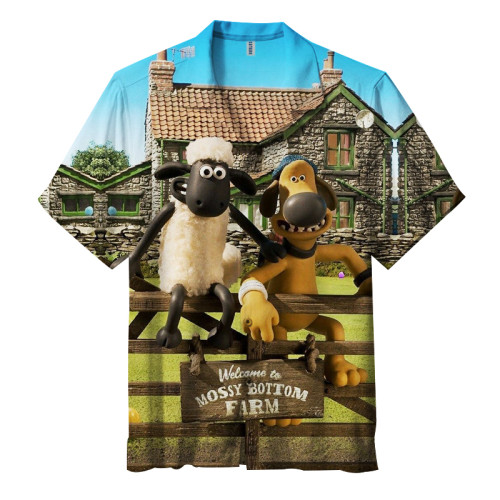 shaun the sheep | Unisex Hawaiian Shirt