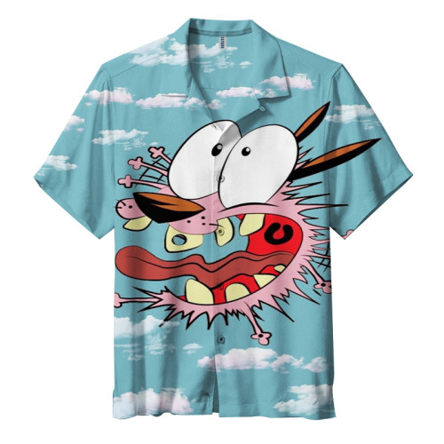 Courage the Cowardly Dog | Unisex Hawaiian Shirt
