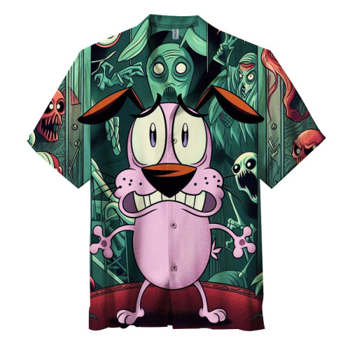 Courage the Cowardly Dog | Unisex Hawaiian Shirt
