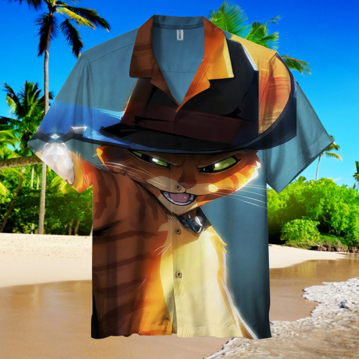 puss in boots | Unisex Hawaiian Shirt