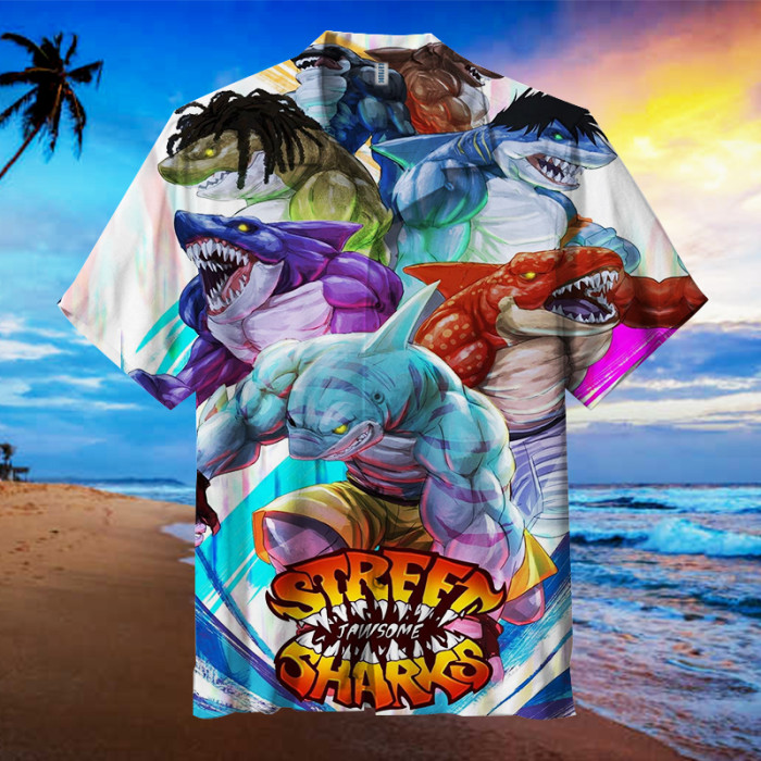 Street Sharks | Unisex Hawaiian Shirt